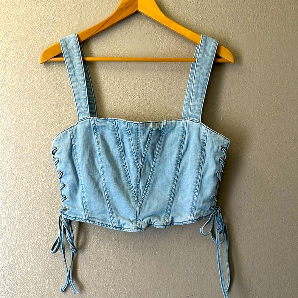 Denim top